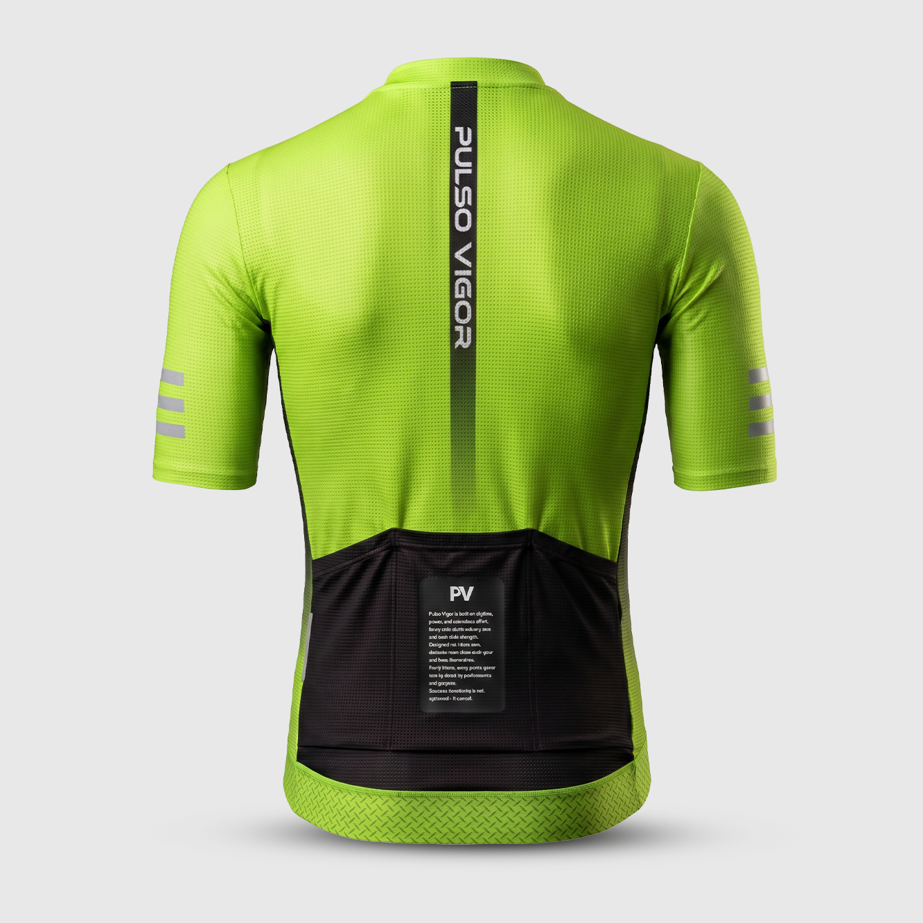 Men's Signature Summer Cycling Jersey – Fluorescent Green