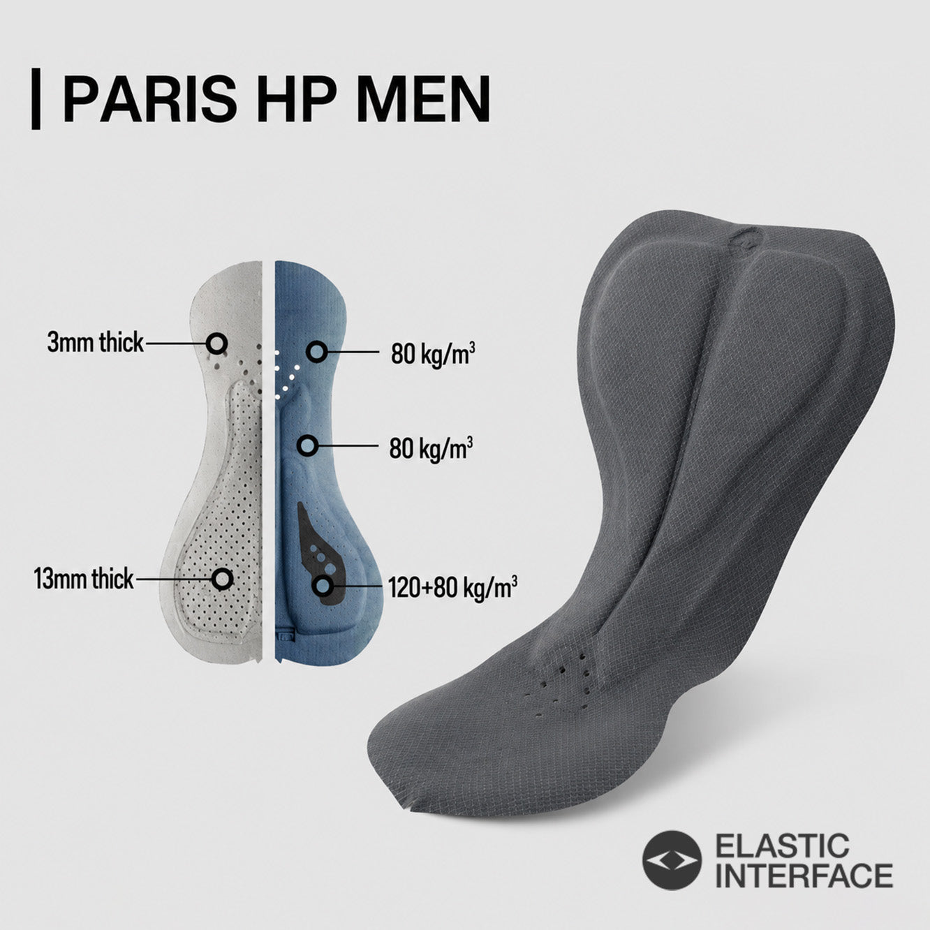 Men's Pro Team 1.0 Bib Shorts-Gray