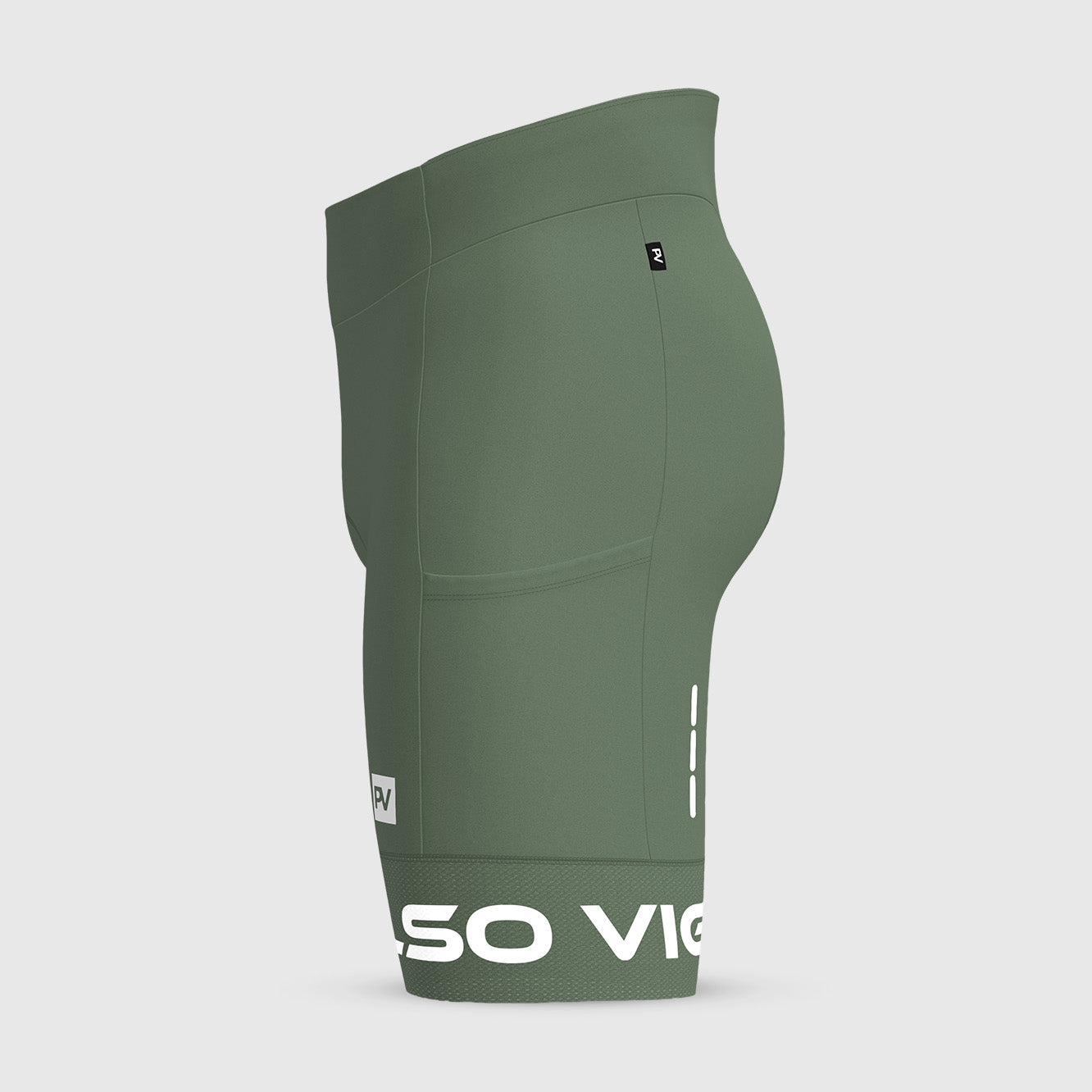 Men's Ultra Cargo Padded Cycling Shorts - Army Green