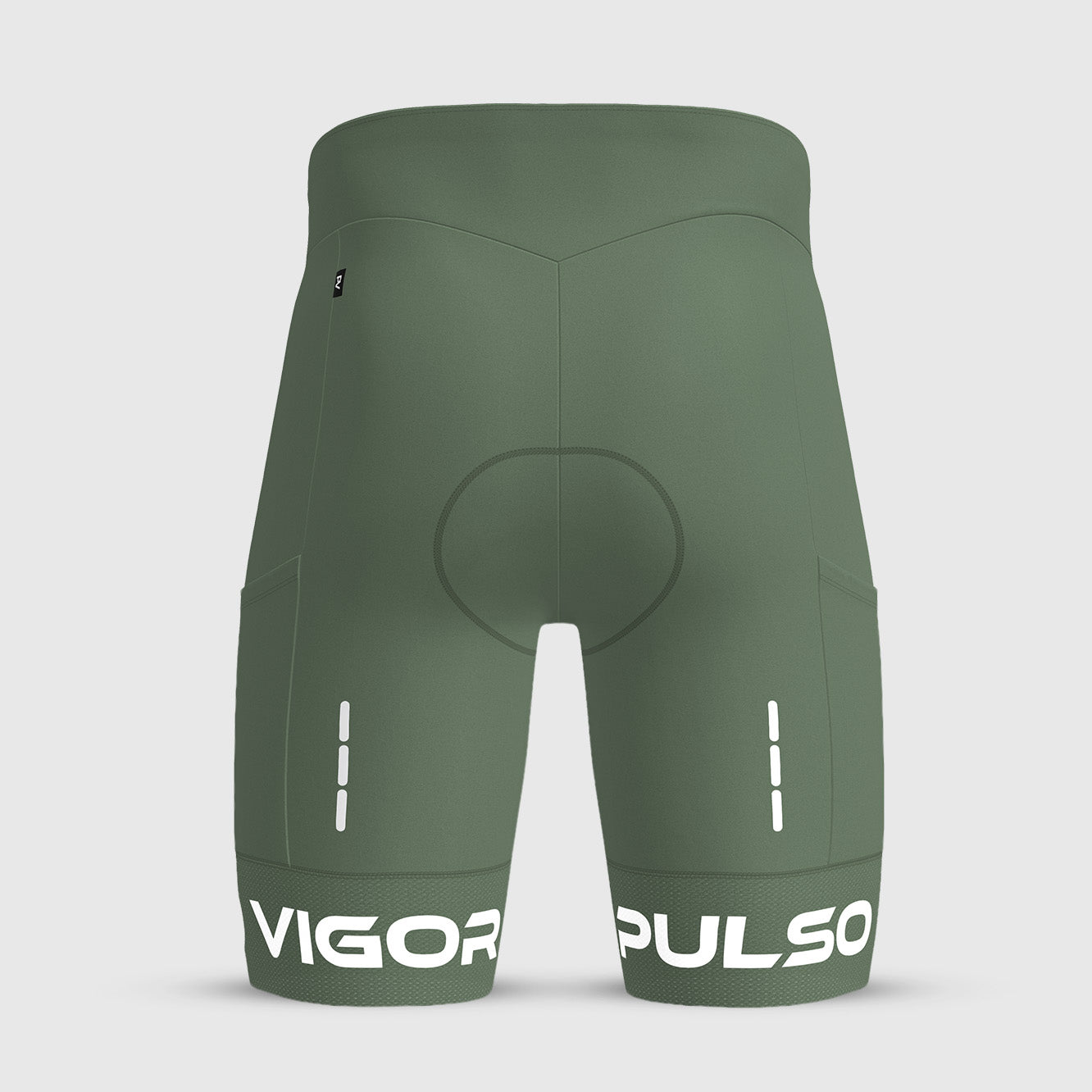 Men's Ultra Cargo Padded Cycling Shorts - Army Green
