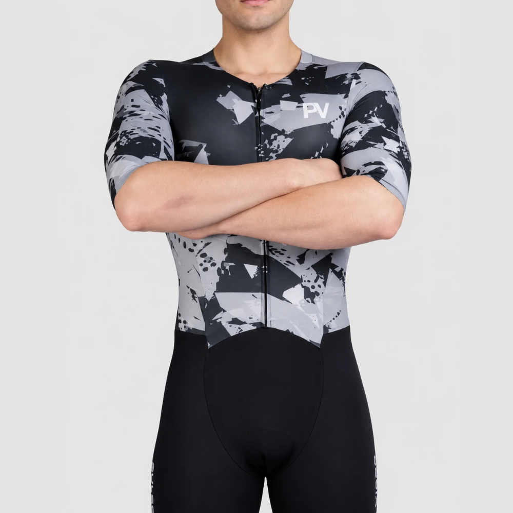 Men's Pro 3.0  Padded Cycling Skin Suit – Black And Gray