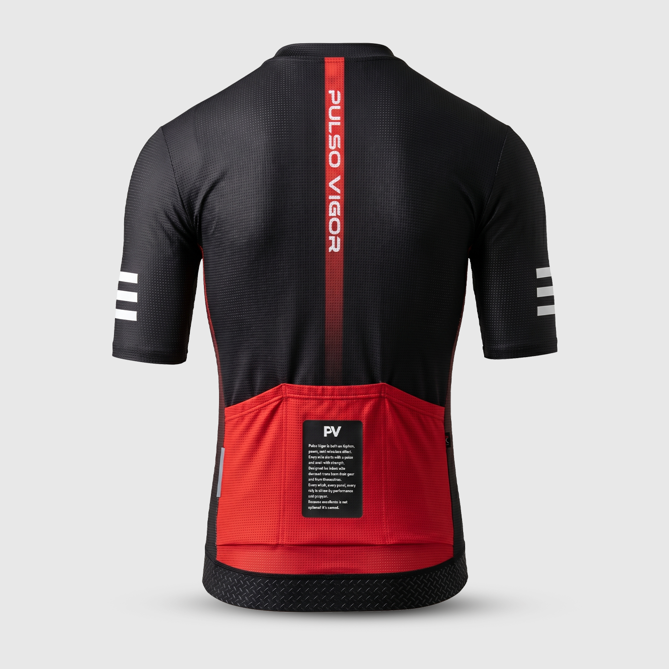 Men's Signature Summer Cycling Jersey – Black/Red