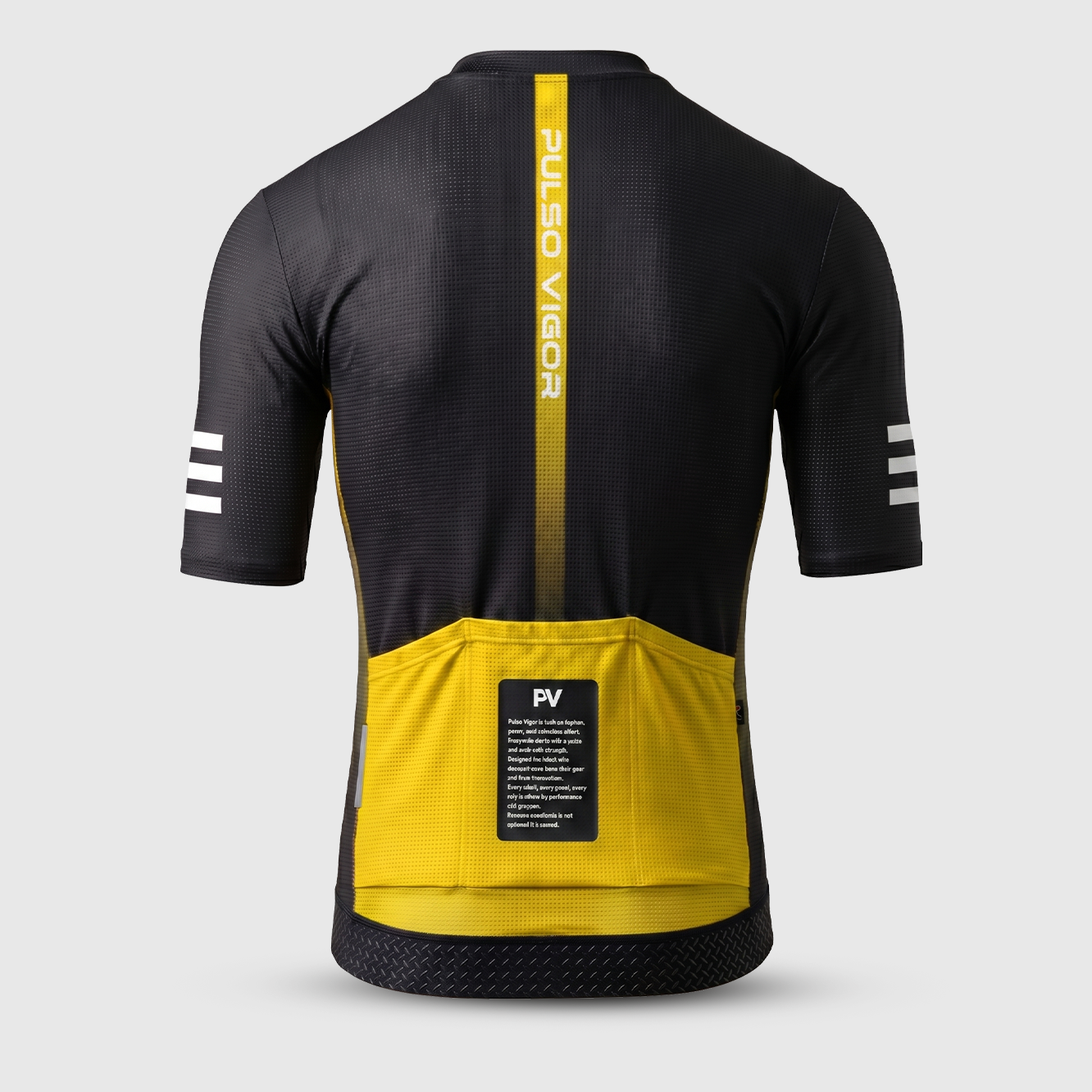 Men's Signature Summer Cycling Jersey – Black/Yellow