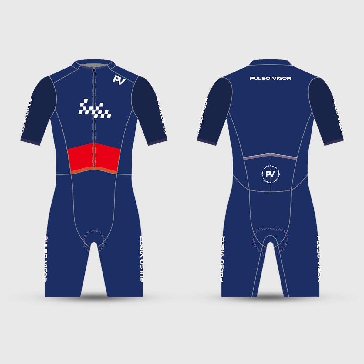Men's Dynamic Padded Cycling Skin Suit – Navy Blue