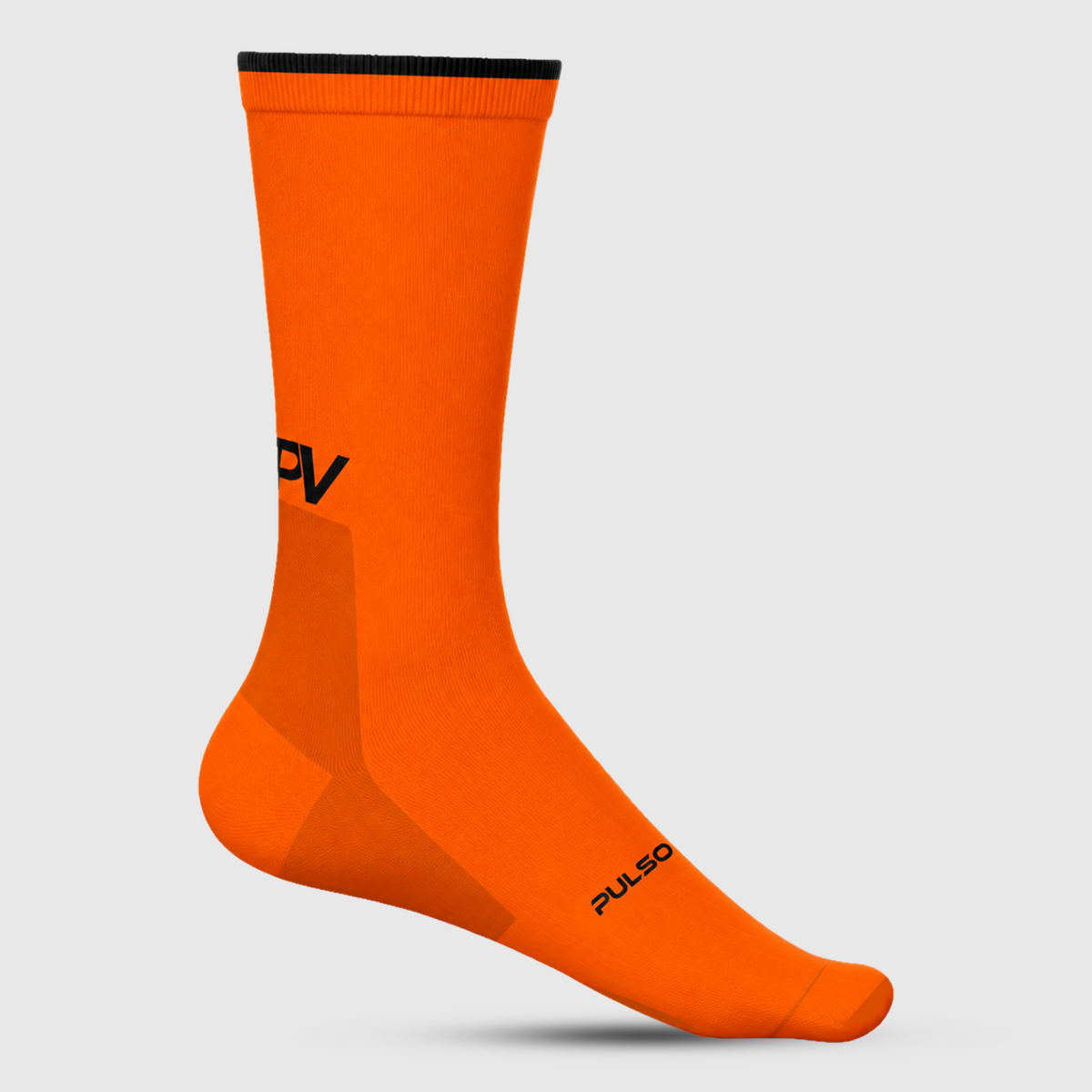 Unisex Performance Crew Cycling Socks – 3 Pack Black, Orange, Grey