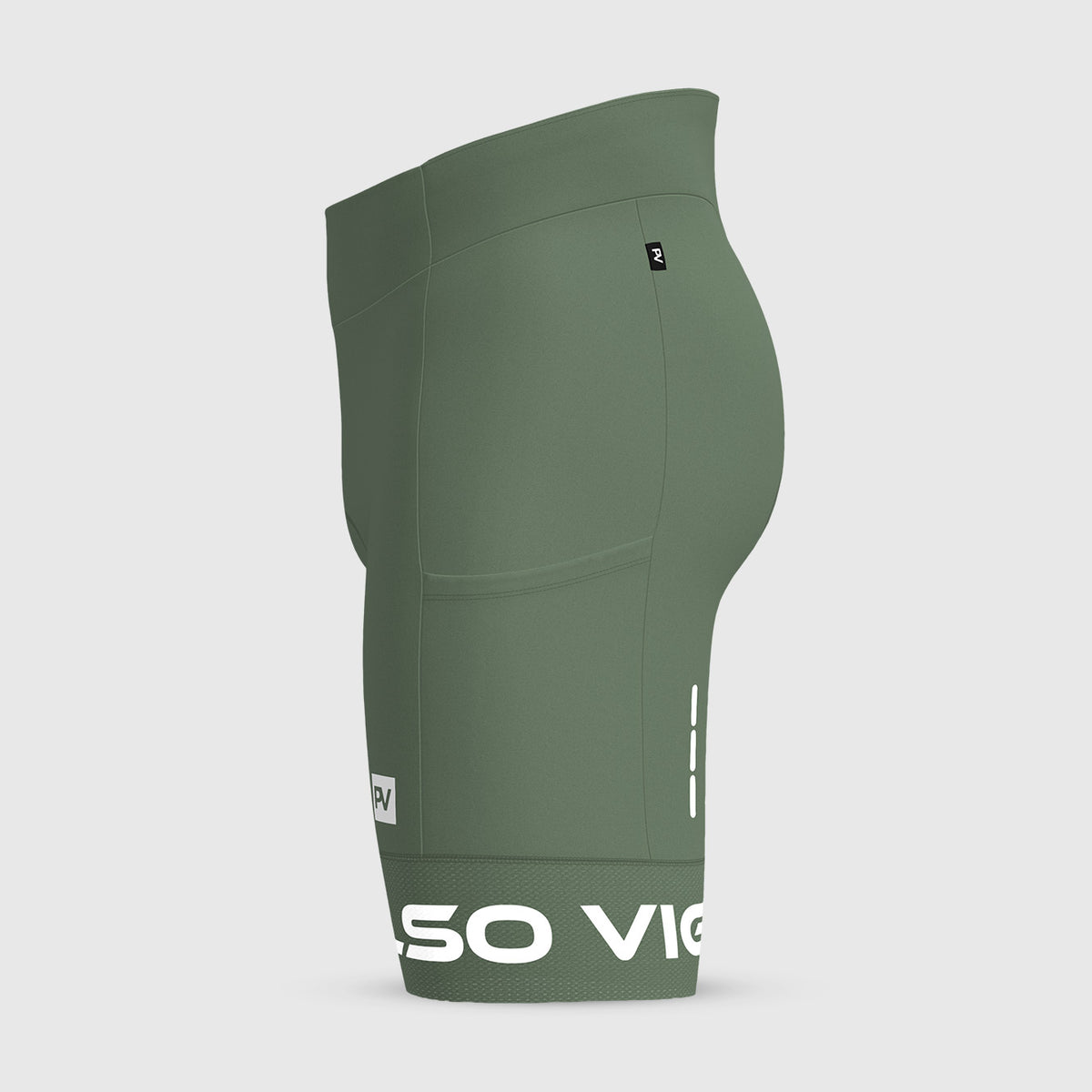 Men's Ultra Cargo Padded Cycling Shorts - Army Green