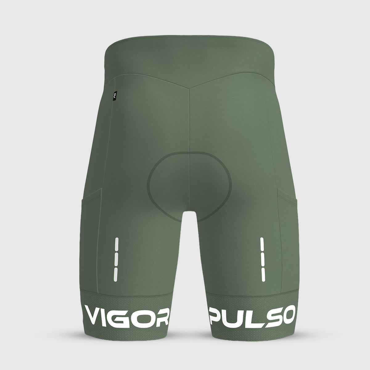 Men's Ultra Cargo Padded Cycling Shorts - Army Green