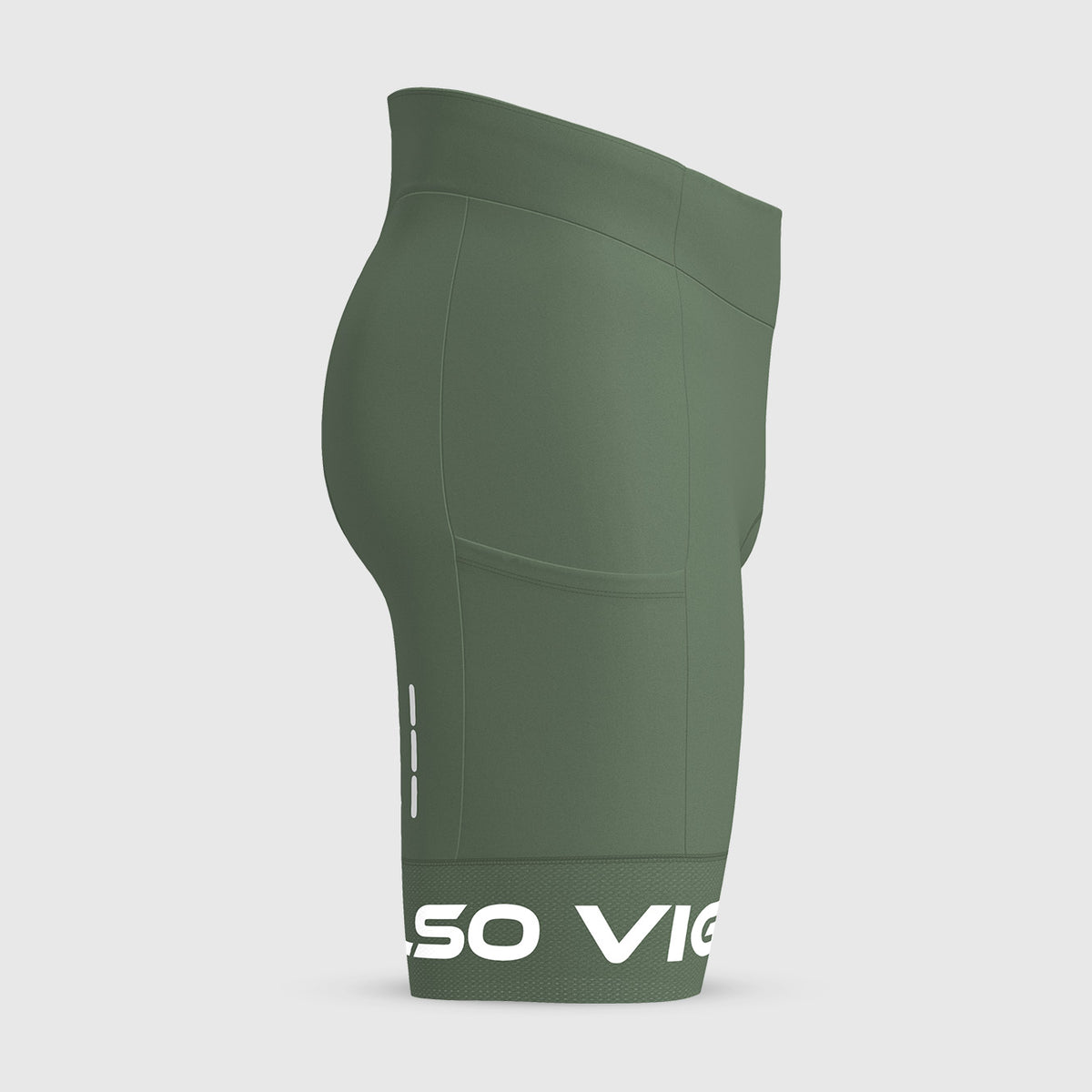 Men's Ultra Cargo Padded Cycling Shorts - Army Green