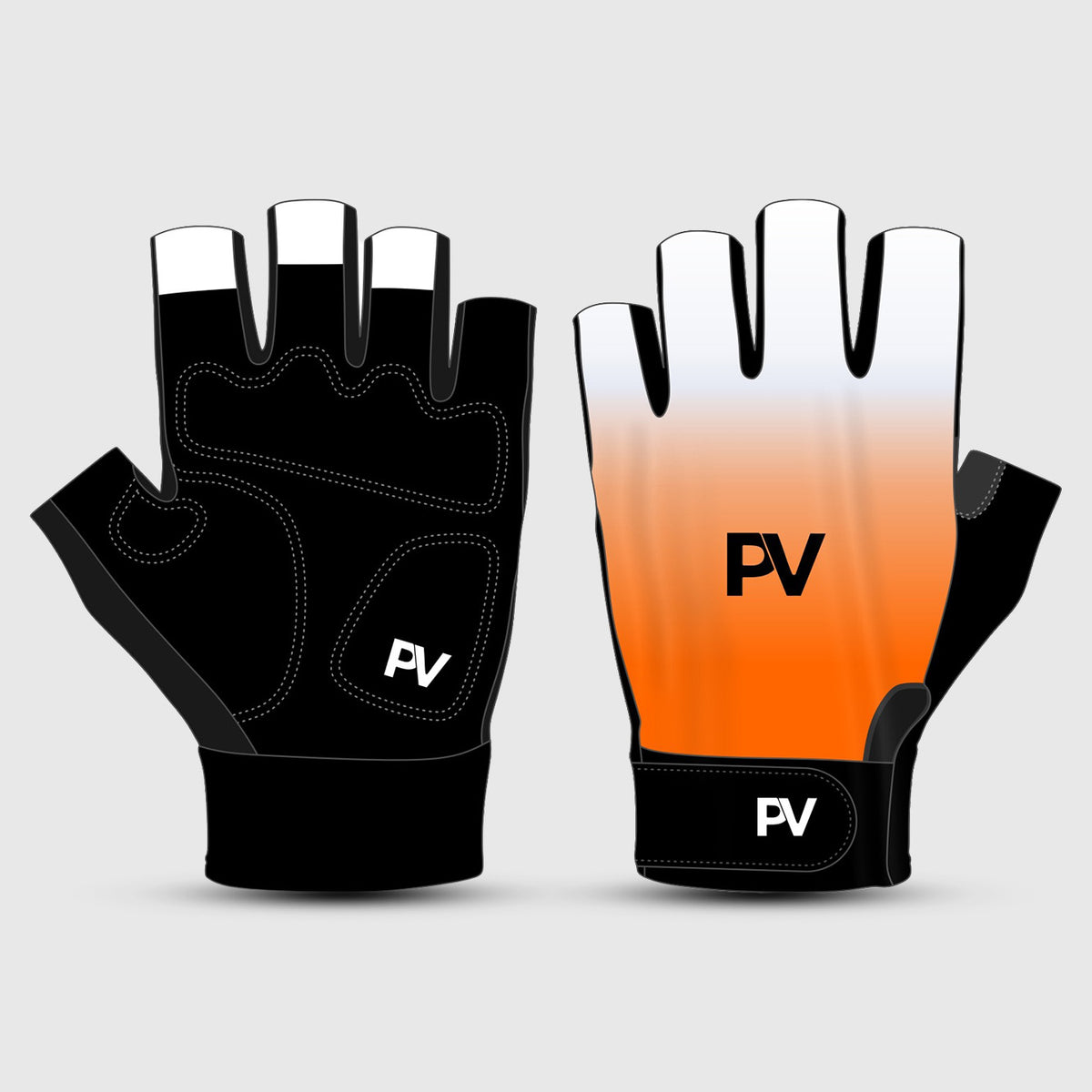 Pro Team 1.0 Unisex Short Finger Cycling Gloves – Orange