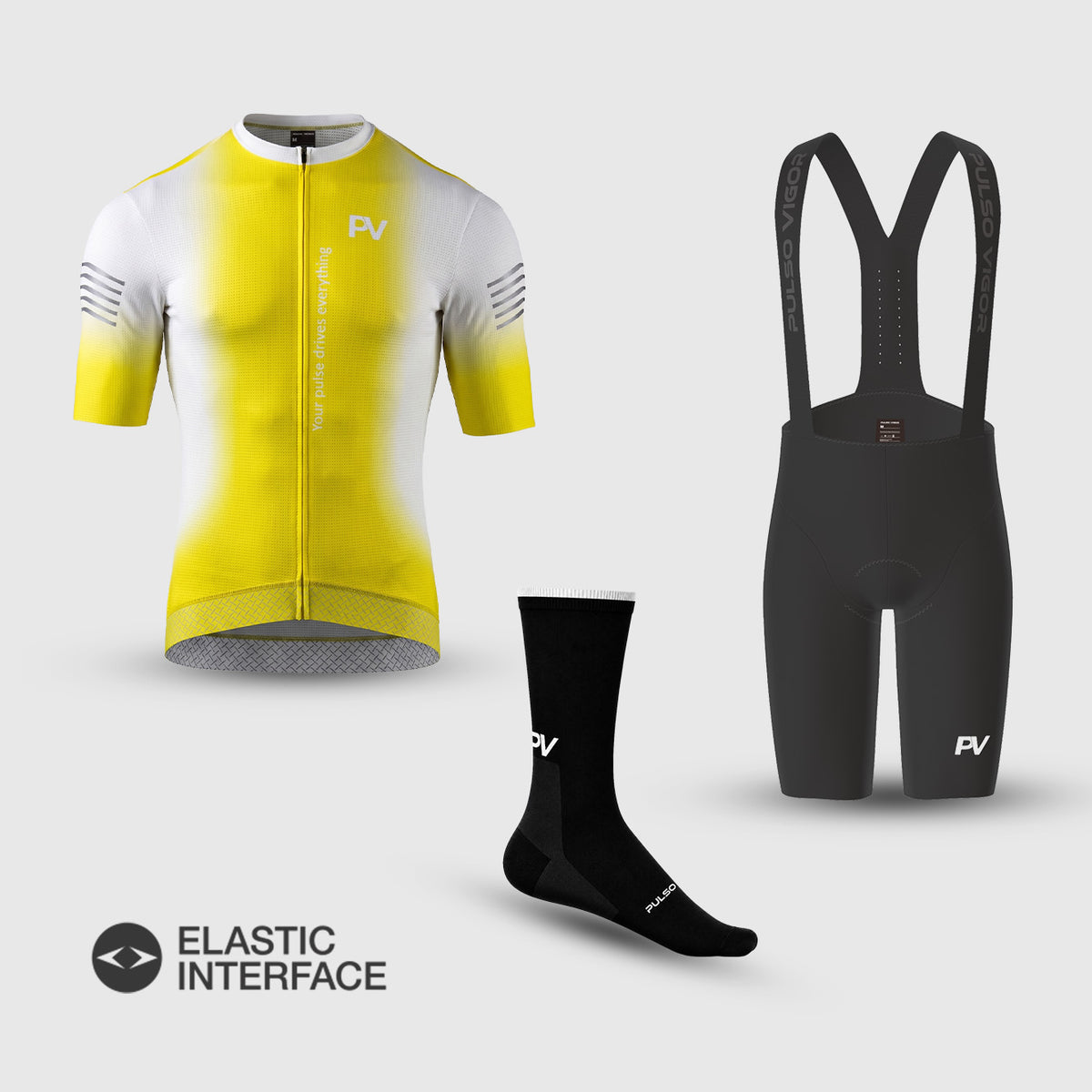Men's Pro Team 1.0 Cycling Bundles - Yellow