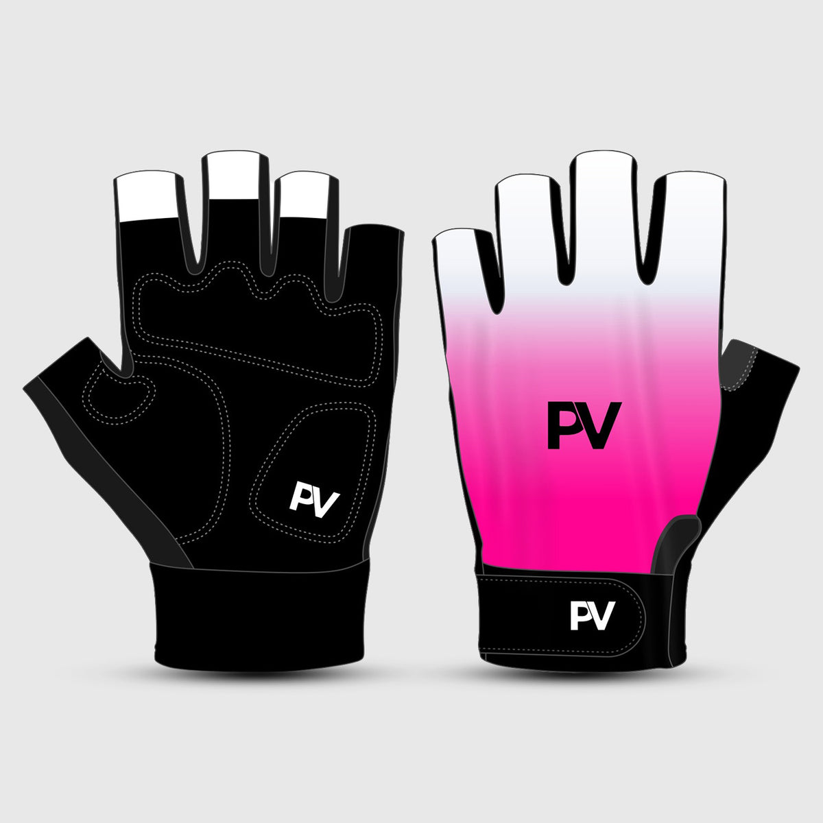 Pro Team 1.0 Unisex Short Finger Cycling Gloves – Pink