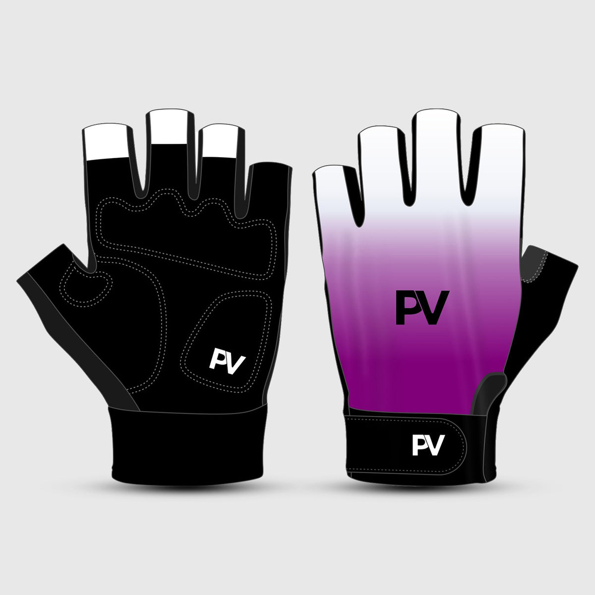 Pro Team 1.0 Unisex Short Finger Cycling Gloves – Purple