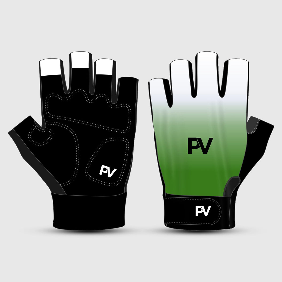 Pro Team 1.0 Unisex Short Finger Cycling Gloves – Green