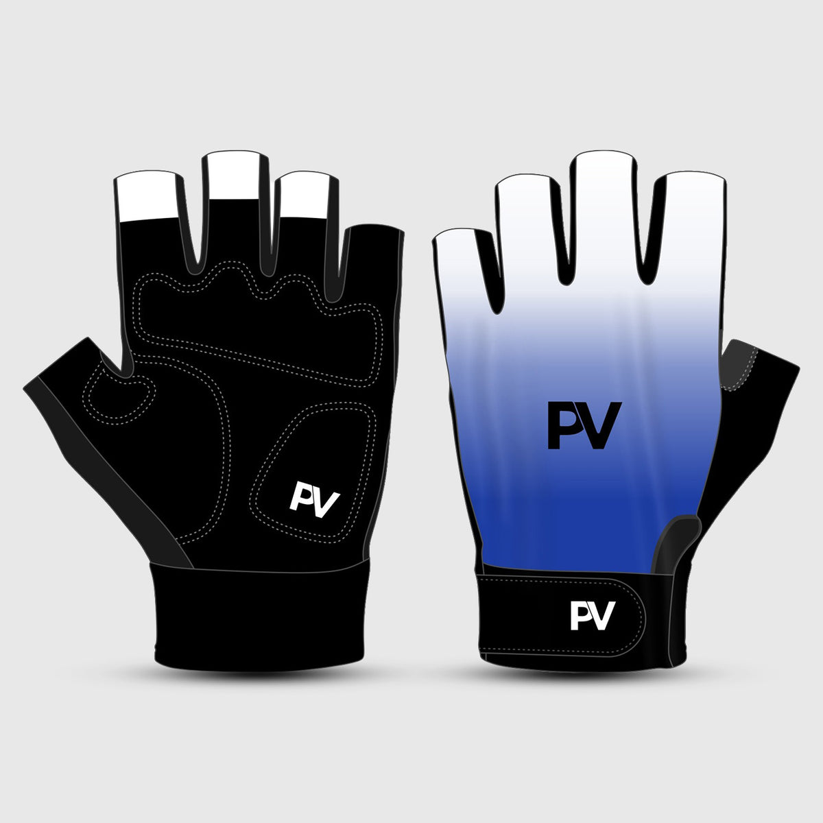 Pro Team 1.0 Unisex Short Finger Cycling Gloves – Blue
