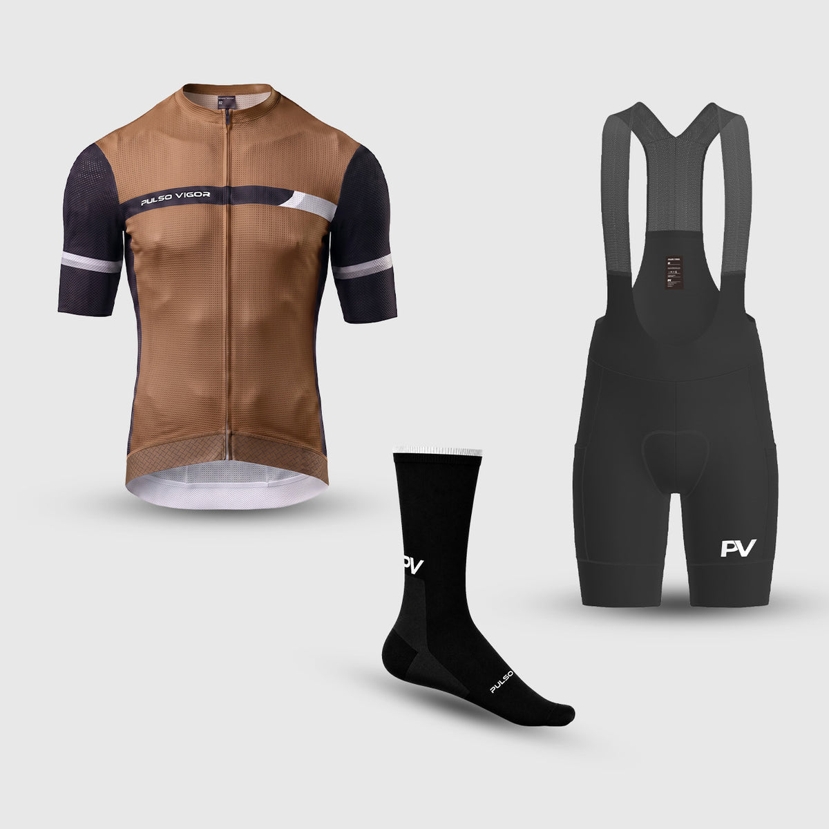 Men's Apex Cycling Bundles - Brown