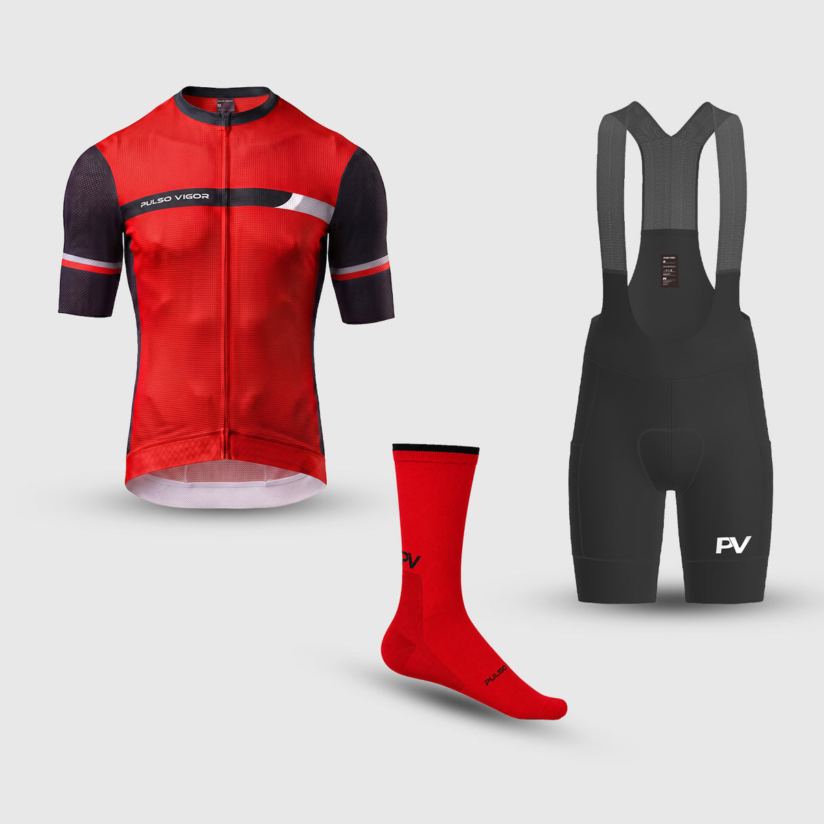 Men's Apex Cycling Bundles - Red