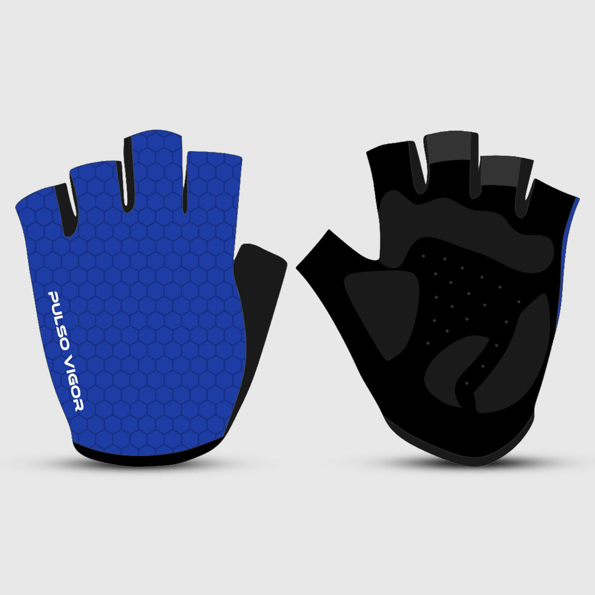 All Day Unisex Short Finger Cycling Gloves – Royal Blue