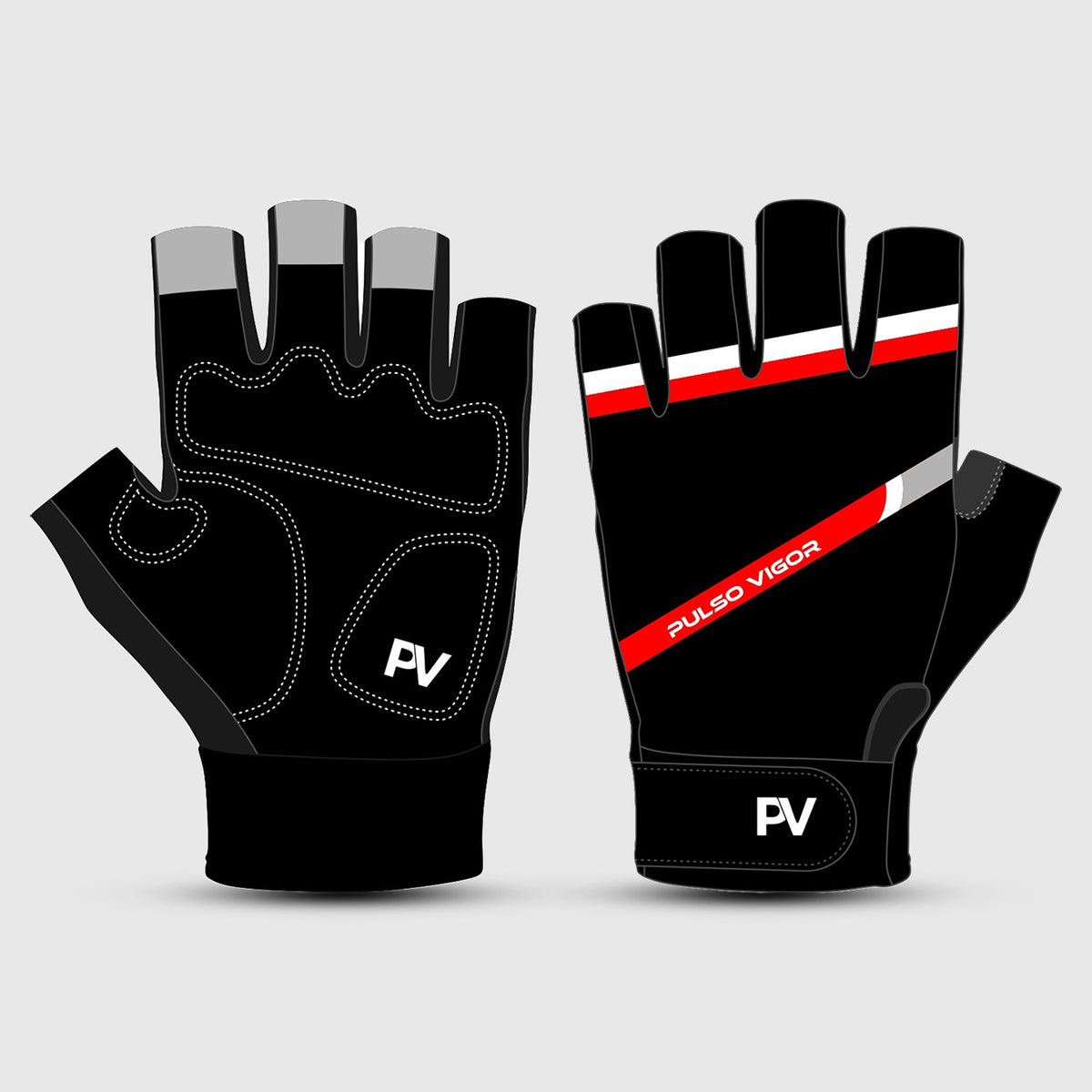 Apex Unisex Short Finger Cycling Gloves – Black