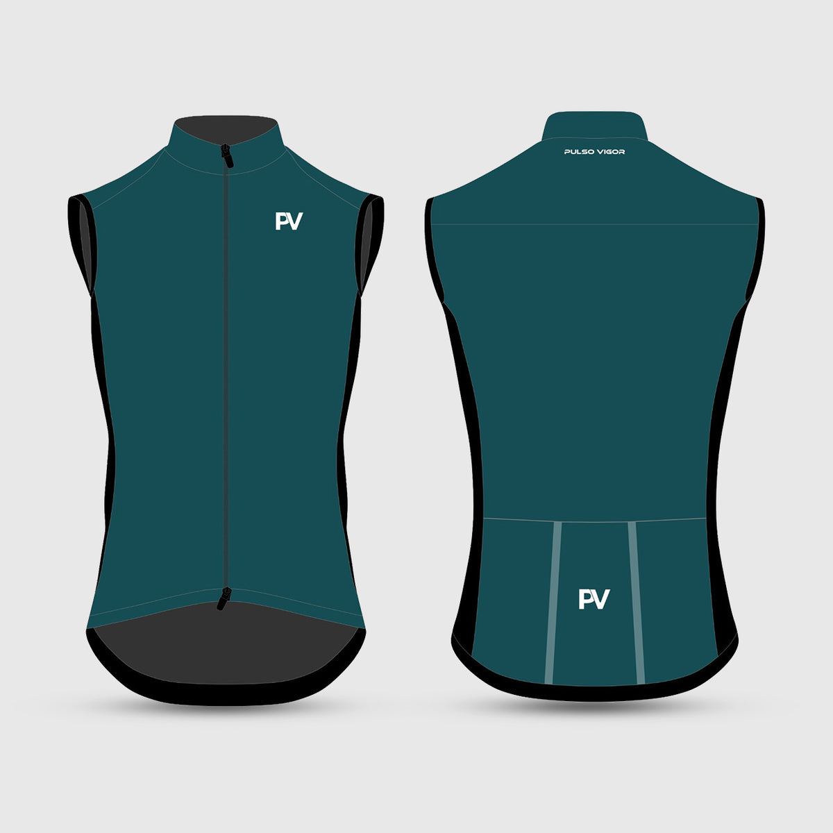 Men's Fusion Lightweight Windproof Cycling Vest – Zinc Green