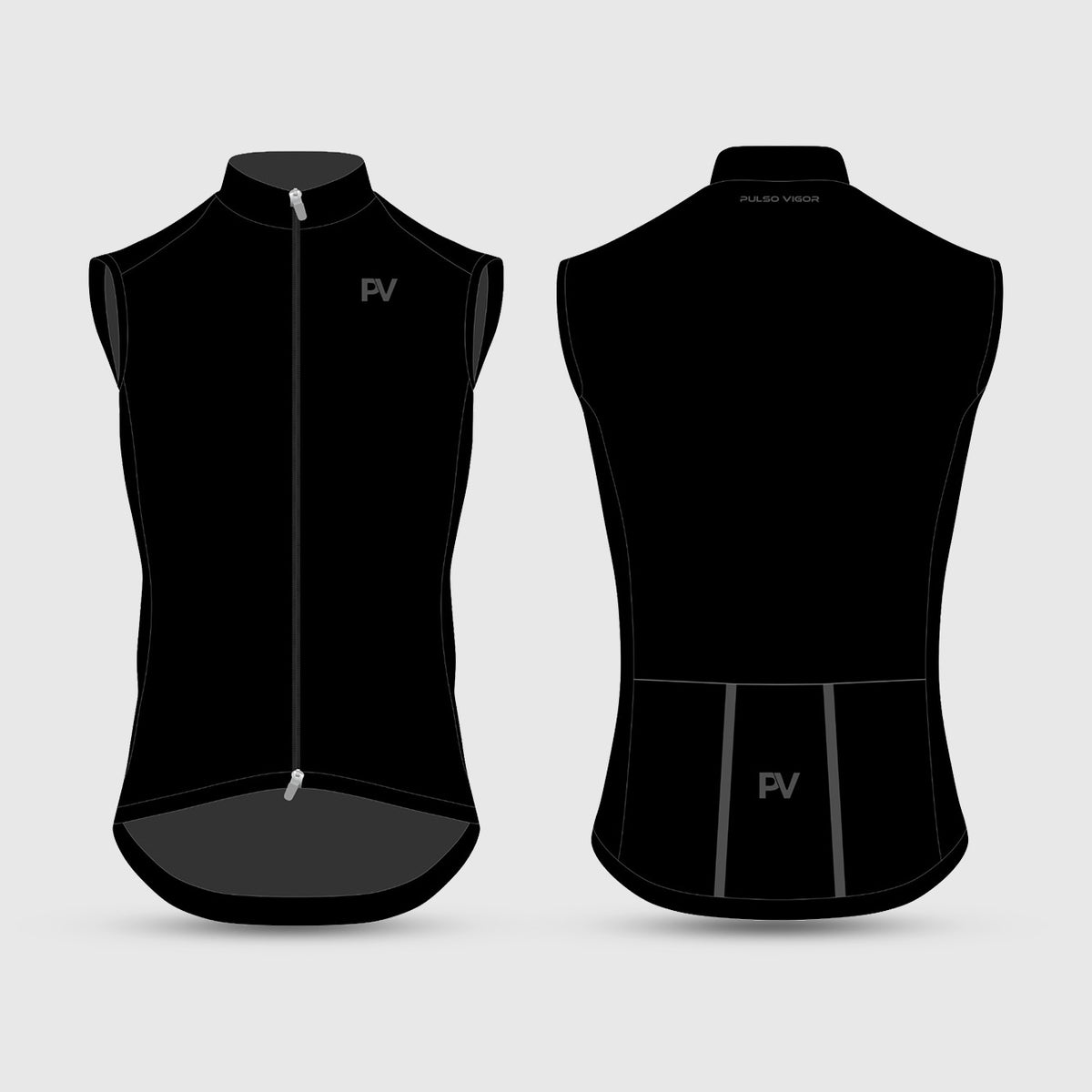 Men's Fusion Lightweight Windproof Cycling Vest – Black