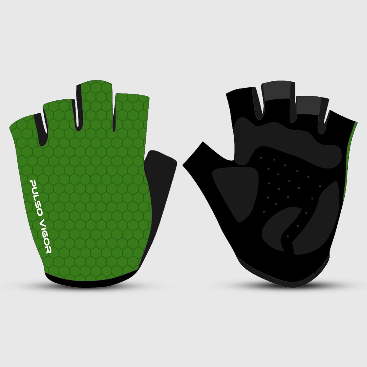 All Day Unisex Short Finger Cycling Gloves – Green