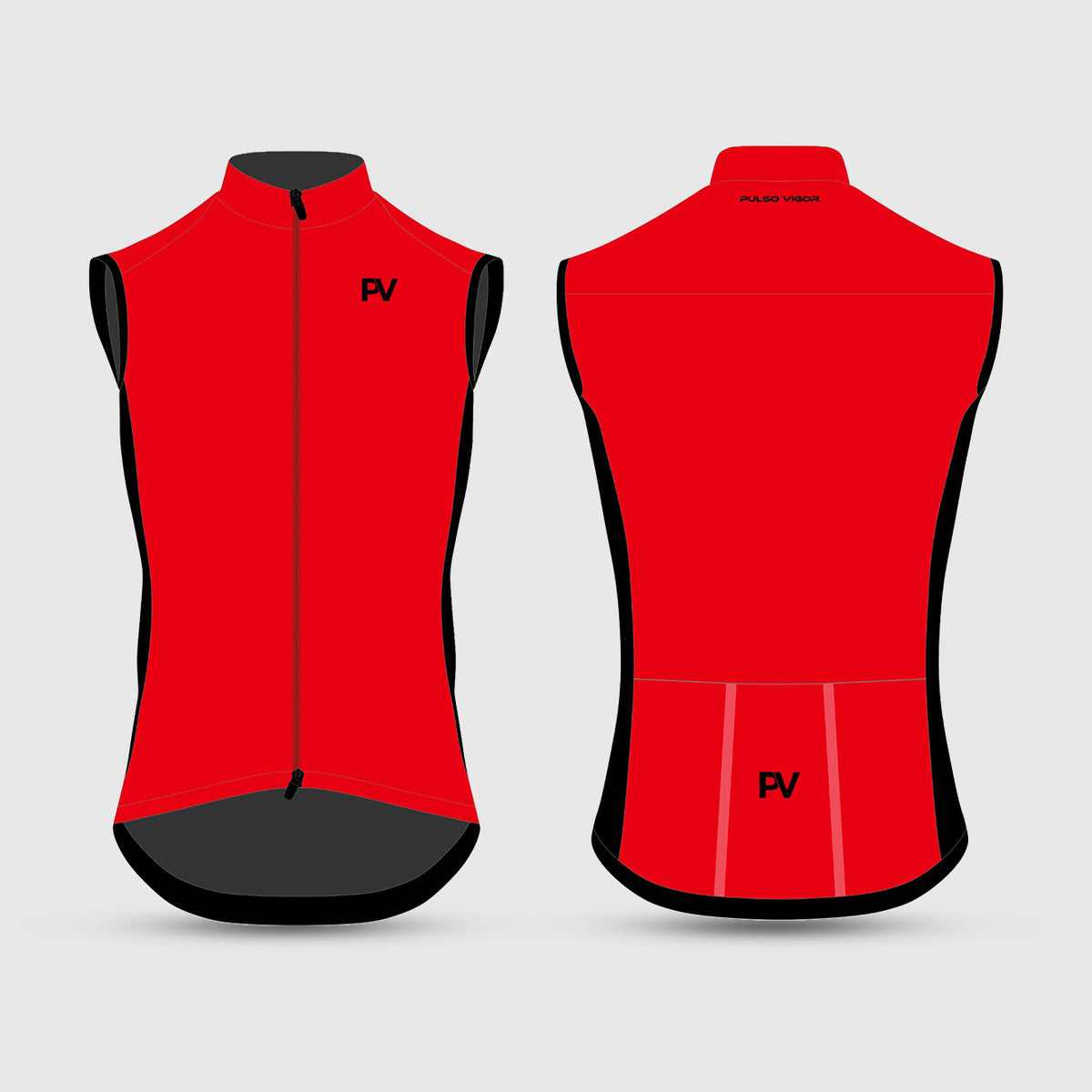 Men's Fusion Lightweight Windproof Cycling Vest – Red