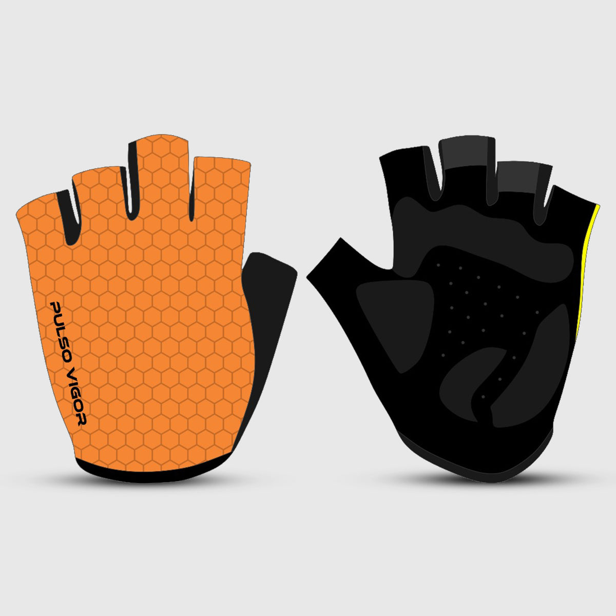 All Day Unisex Short Finger Cycling Gloves – Orange
