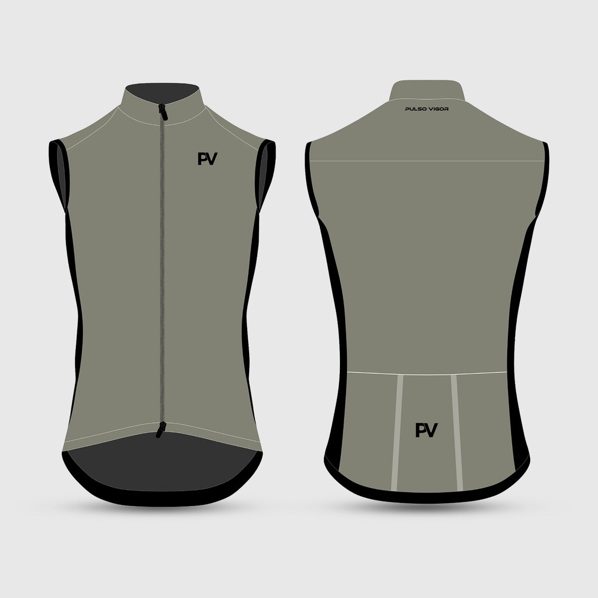 Men's Fusion Lightweight Windproof Cycling Vest – Grey