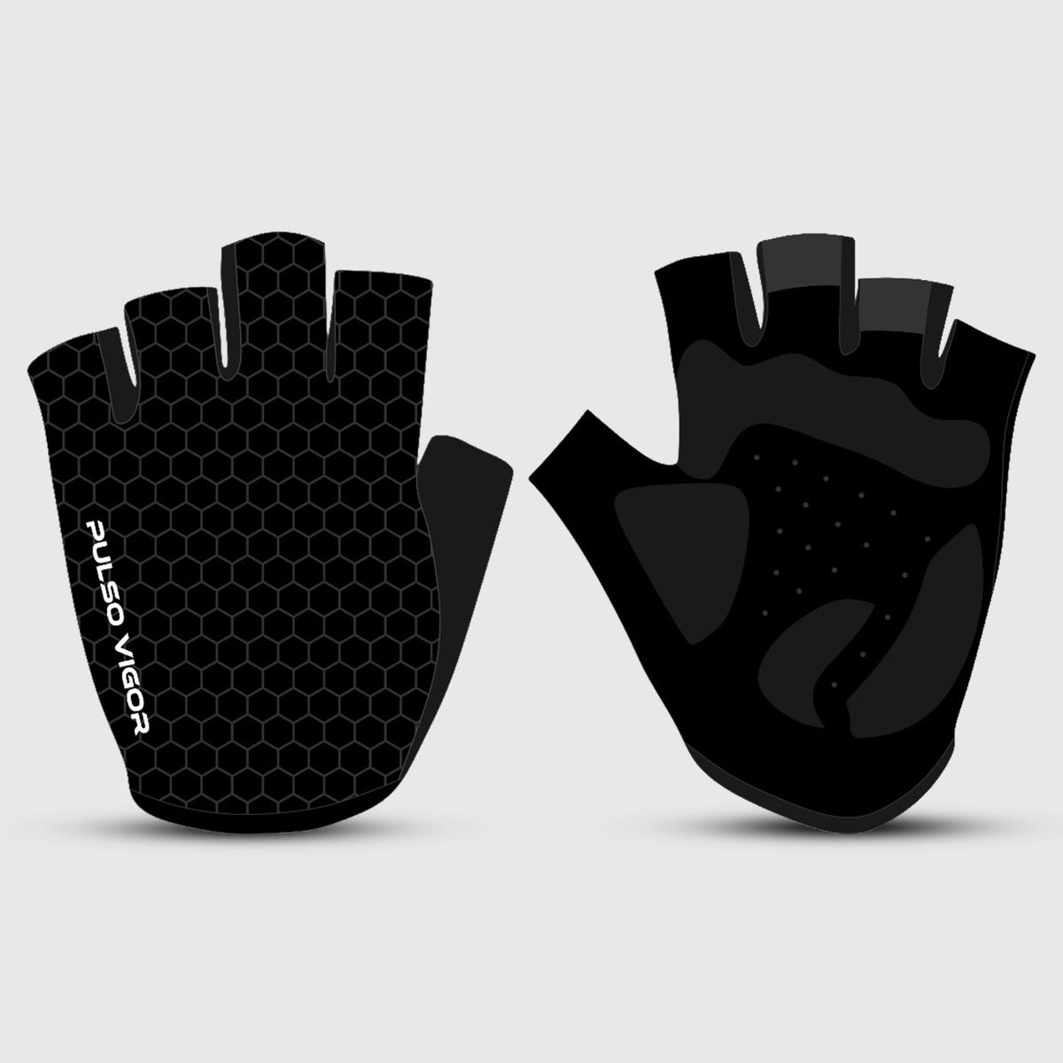 All Day Unisex Short Finger Cycling Gloves – Black