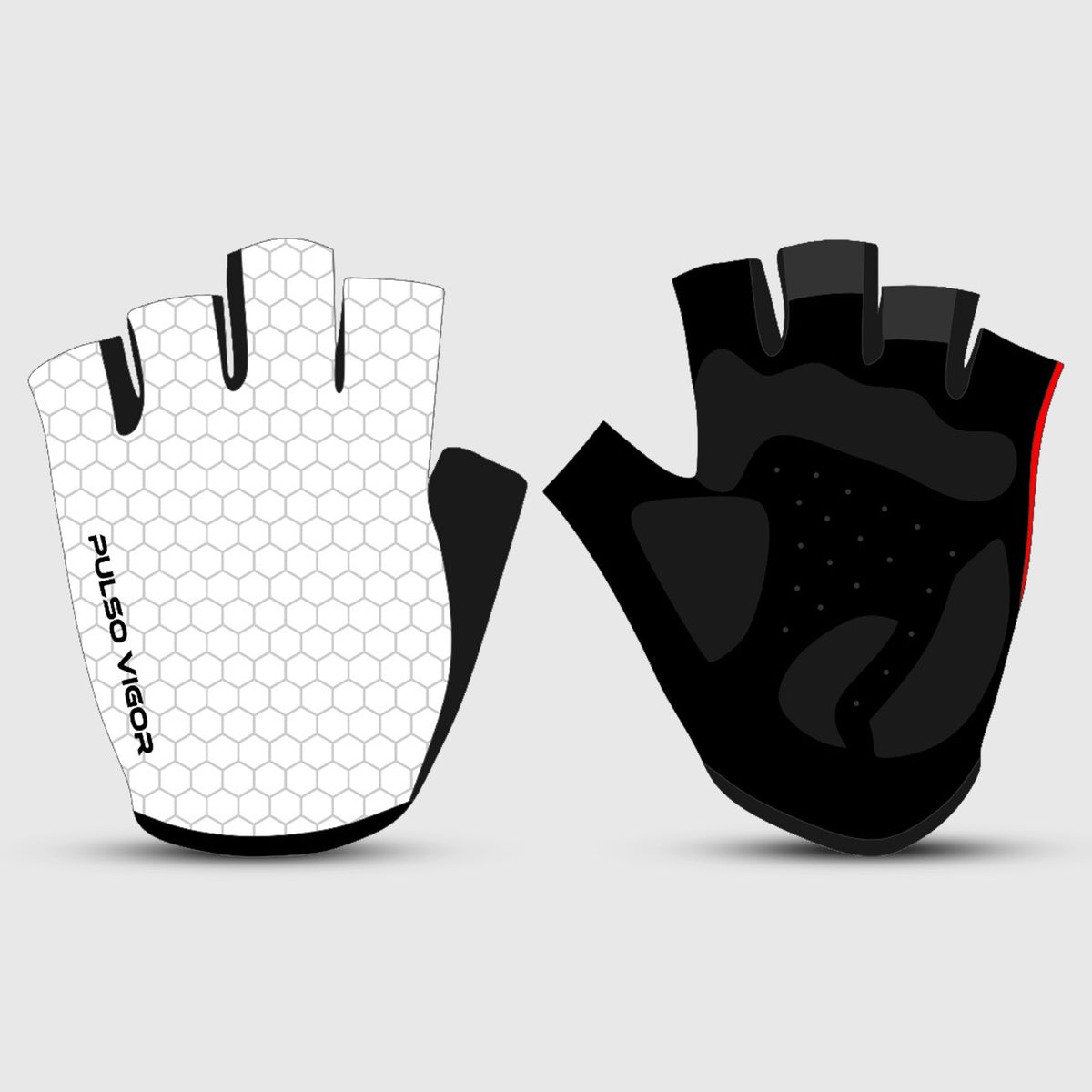 All Day Unisex Short Finger Cycling Gloves – White