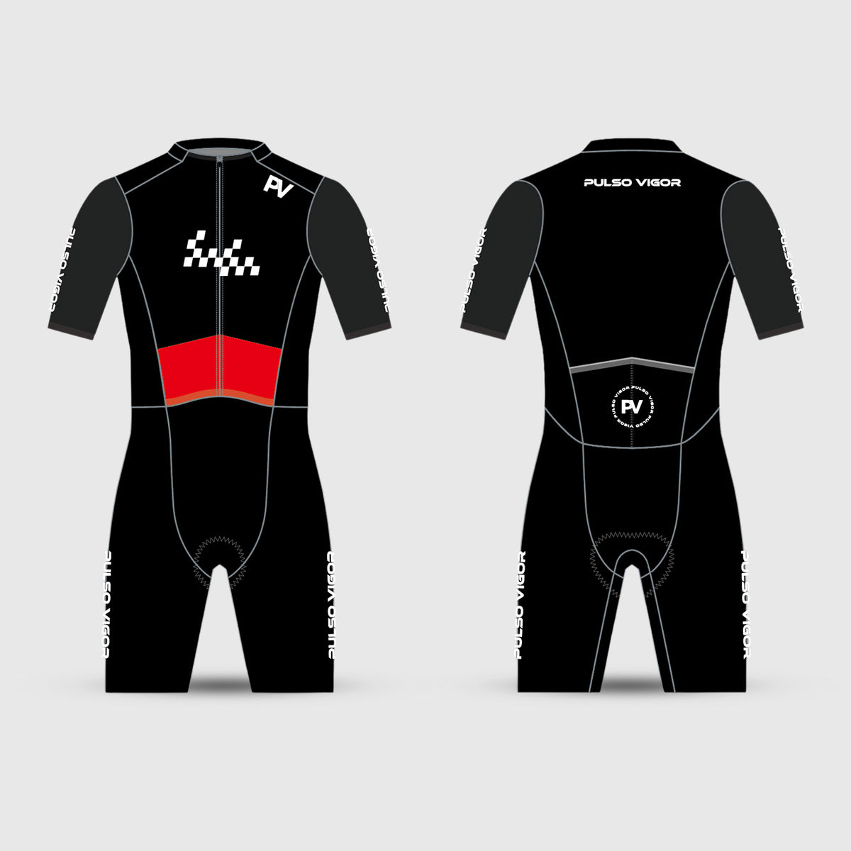 Men's Dynamic Padded Cycling Skin Suit – Black